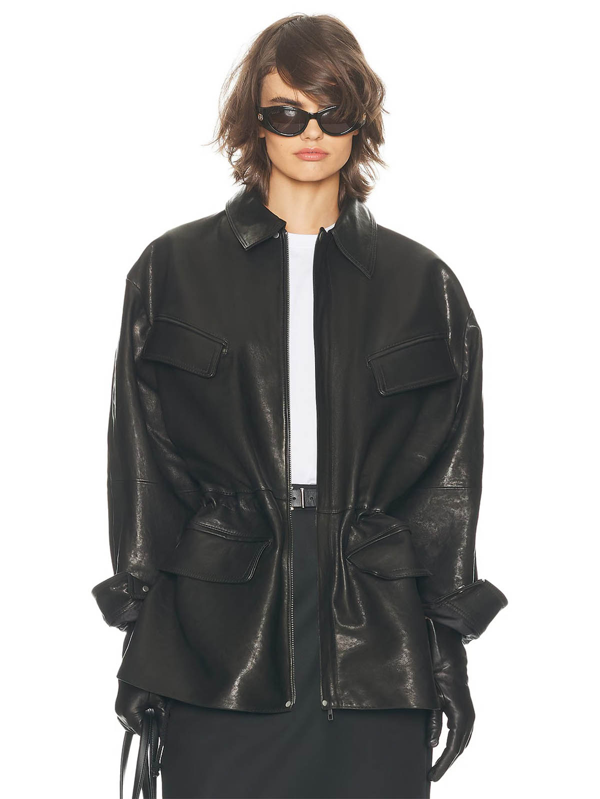 The Peplum Leather Moto Jacket