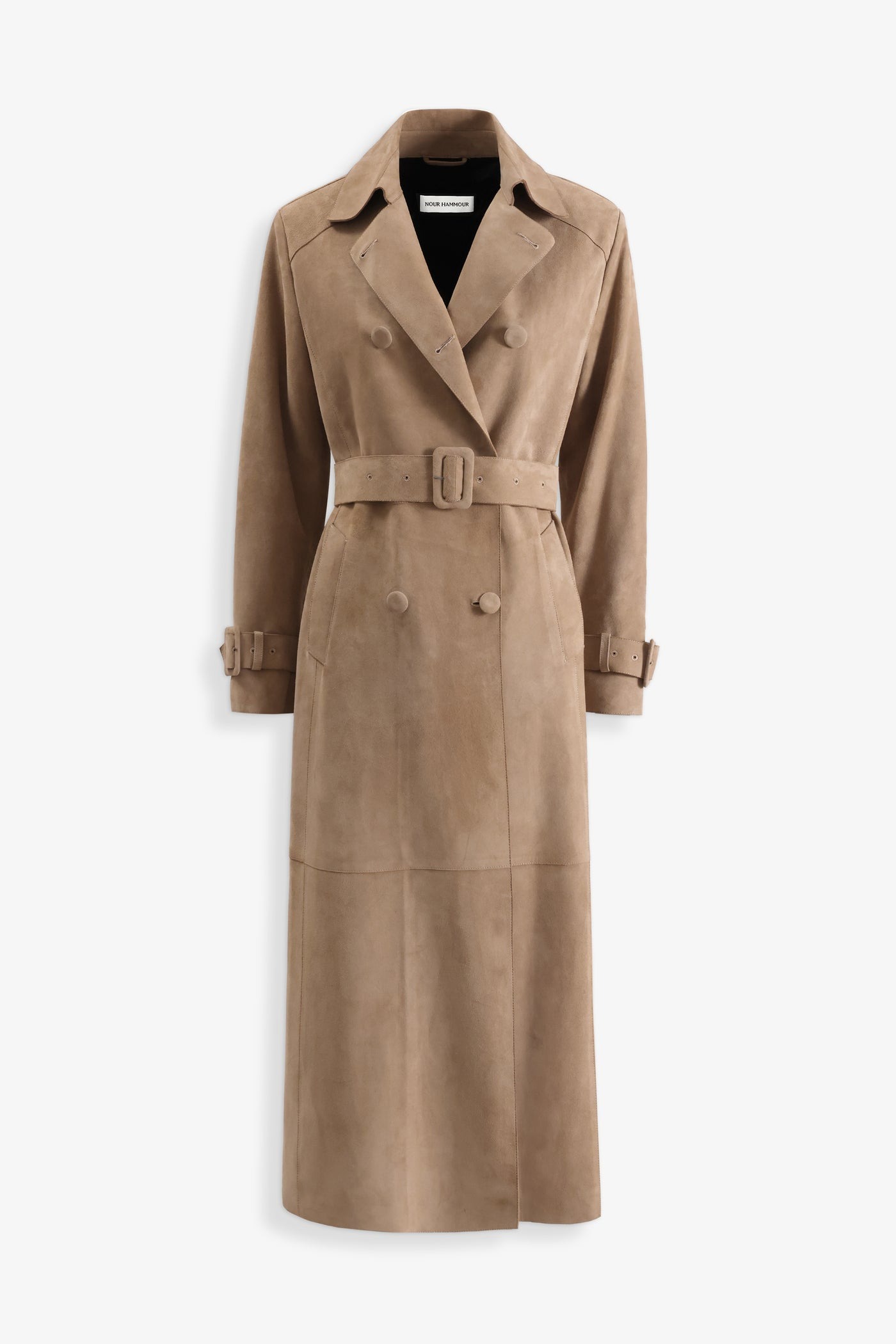 Tate Suede Trench Coat