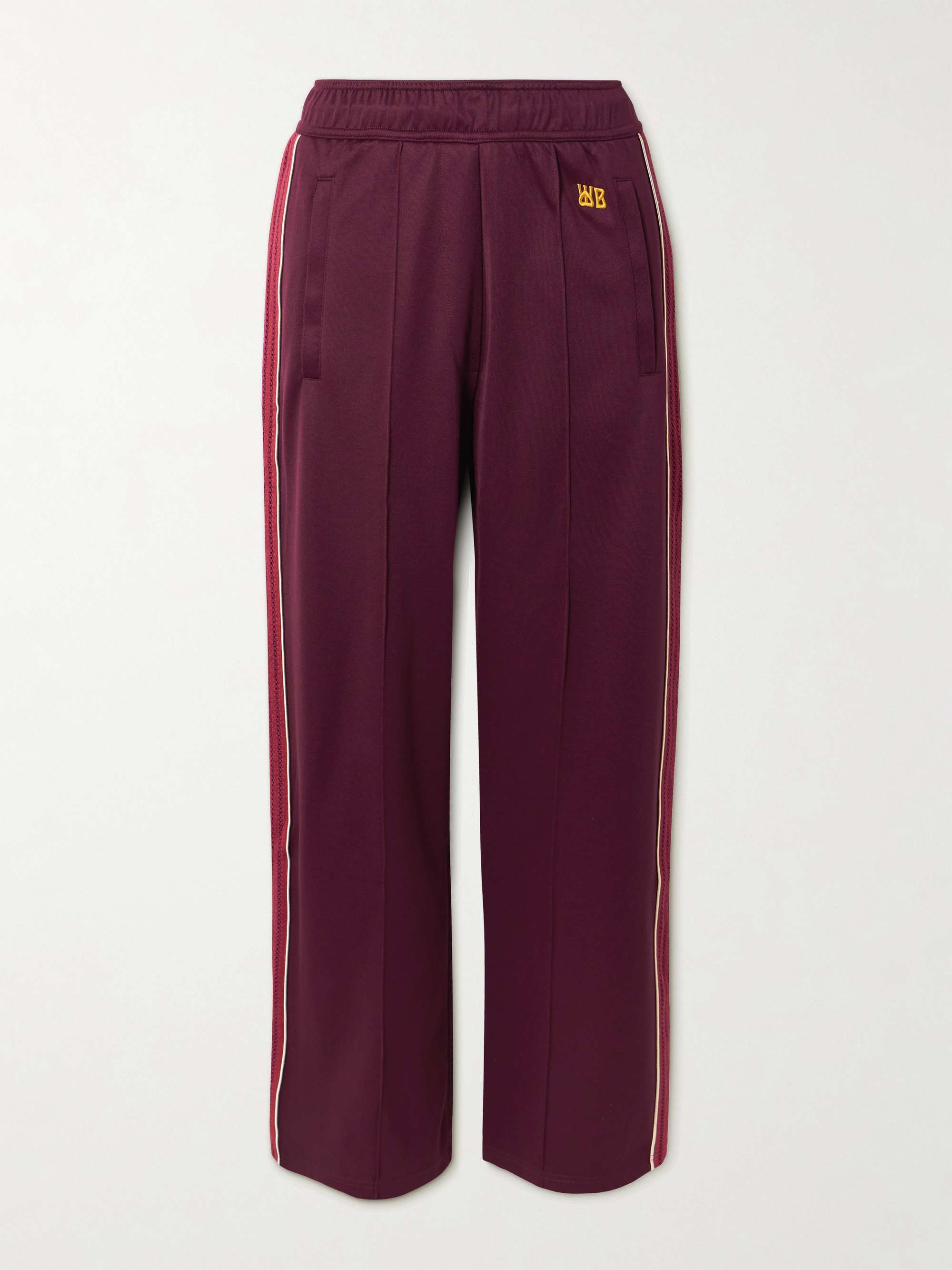 Mantra Pointelle-Trimmed Jersey Straight-Leg Track Pants