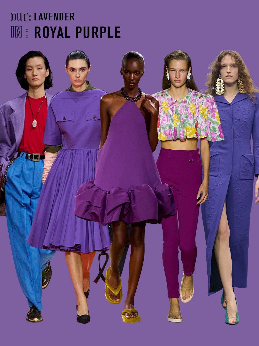 fashion color trends on the spring/summer 2026 runways