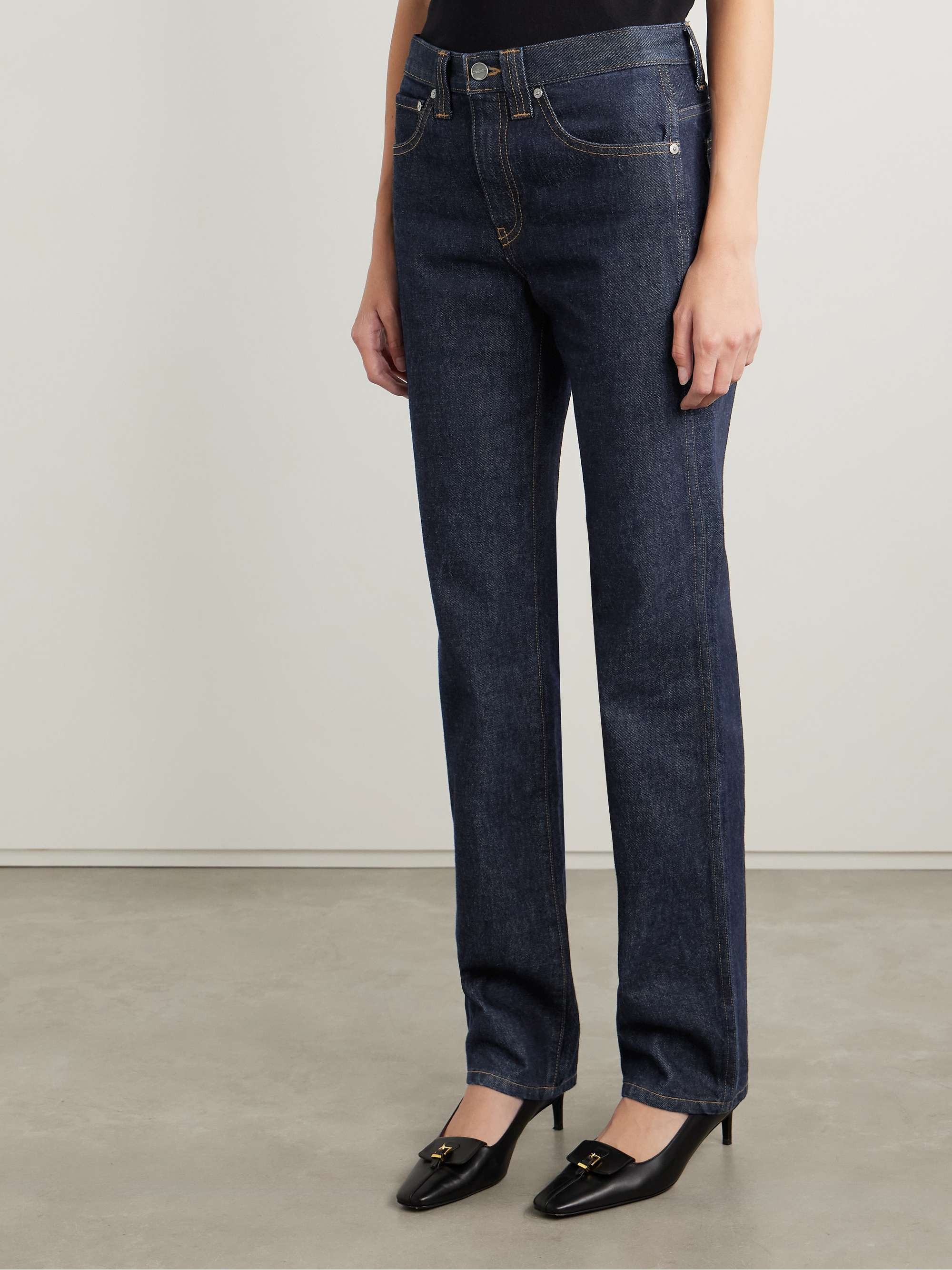 Khaite, Farley High-Rise Straight-Leg Jeans