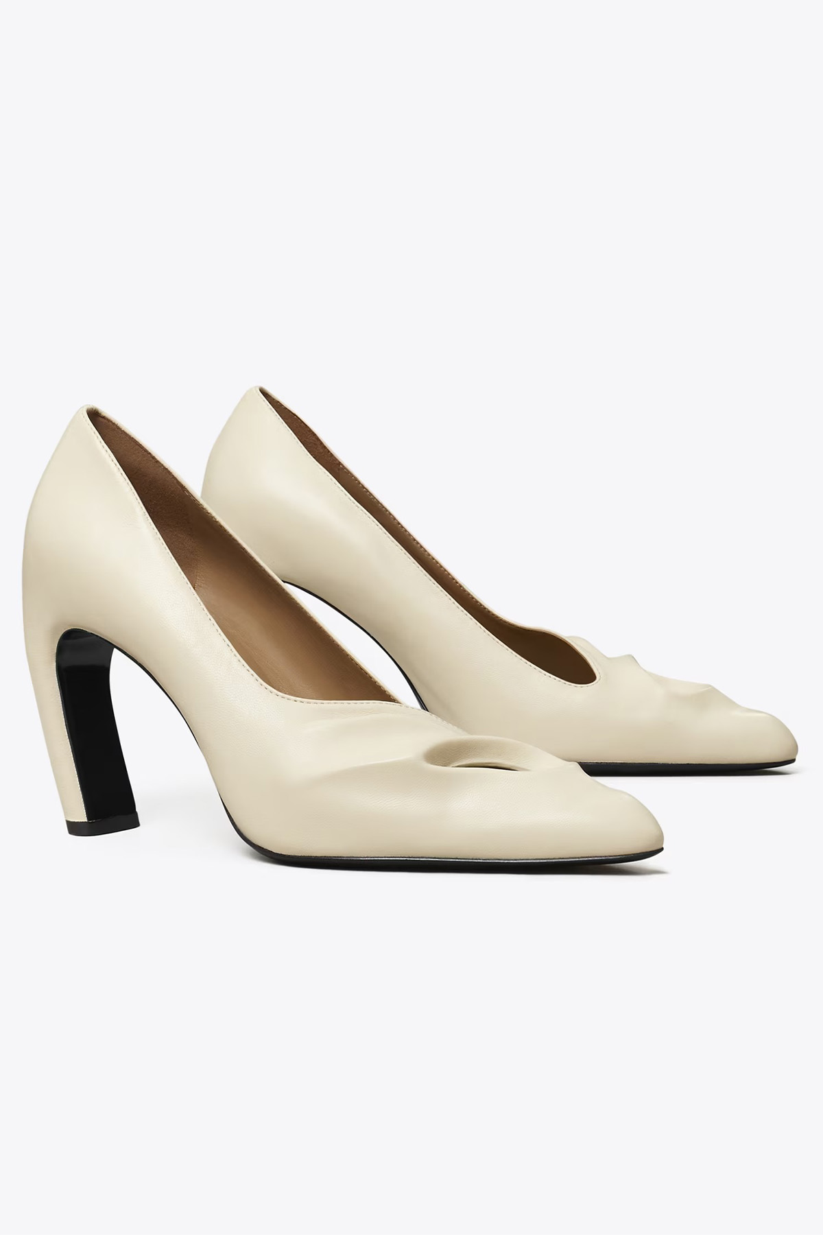 Sculpted Peep-Toe Pump