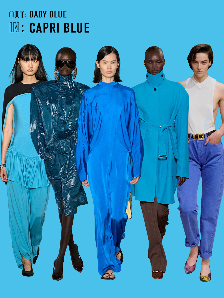 fashion color trends from the spring/summer 2026 runways