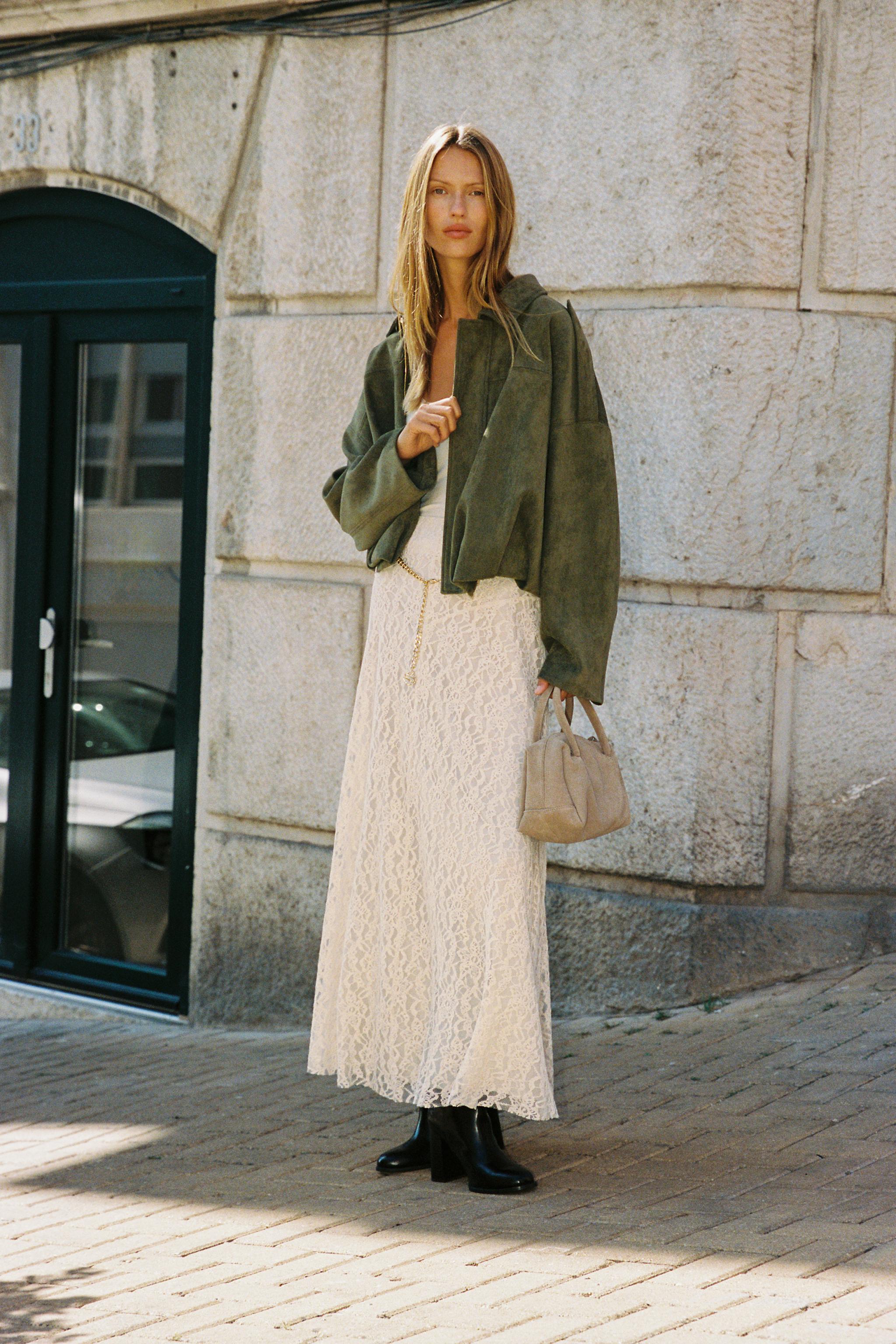 Suede Effect Bomber Jacket