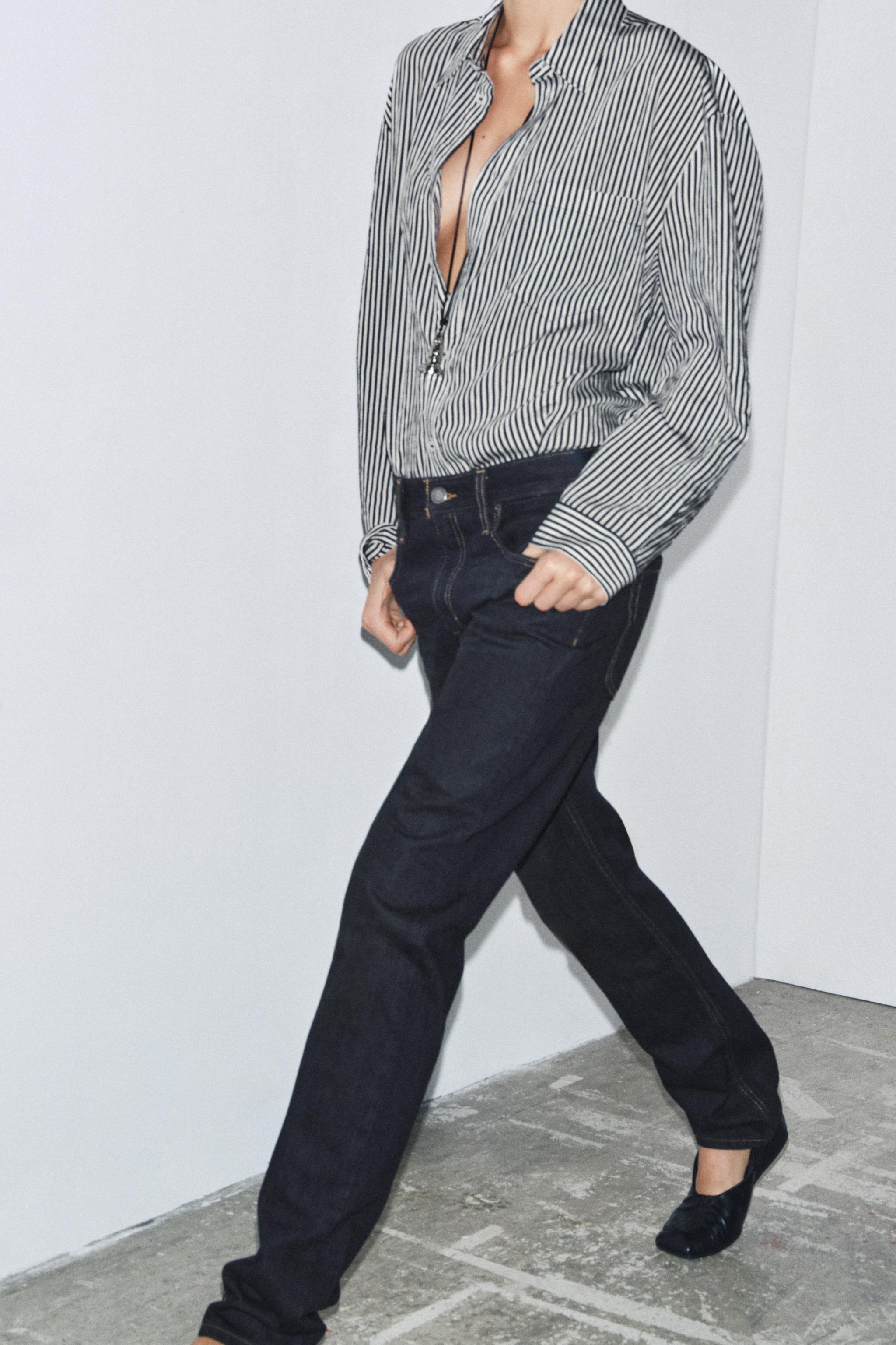 Zw Collection Full Length Mid-Rise Jeans