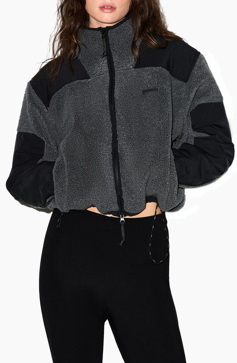 Faux Shearling Zip Jacket