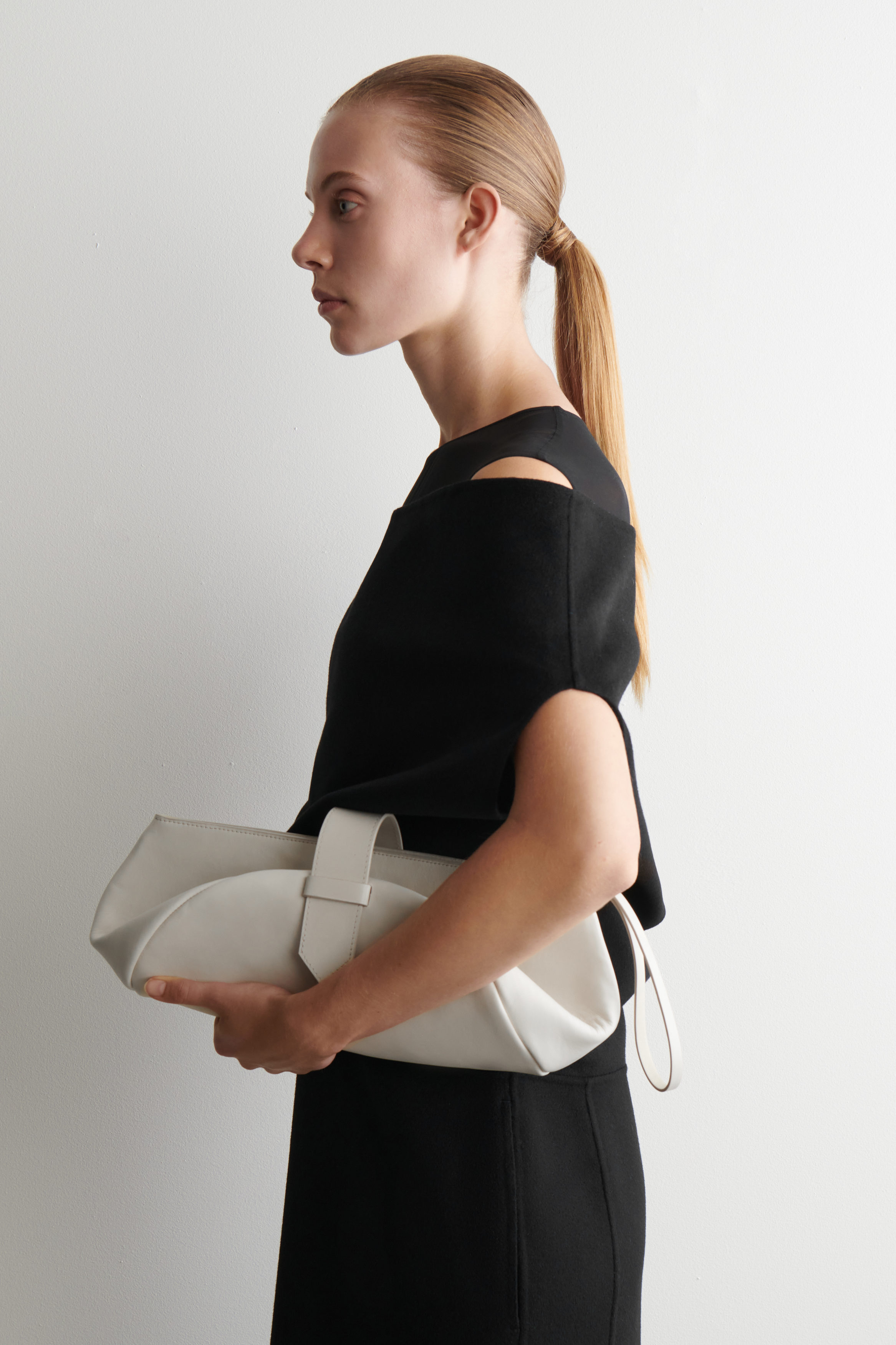 Belted Clutch Bag - Leather