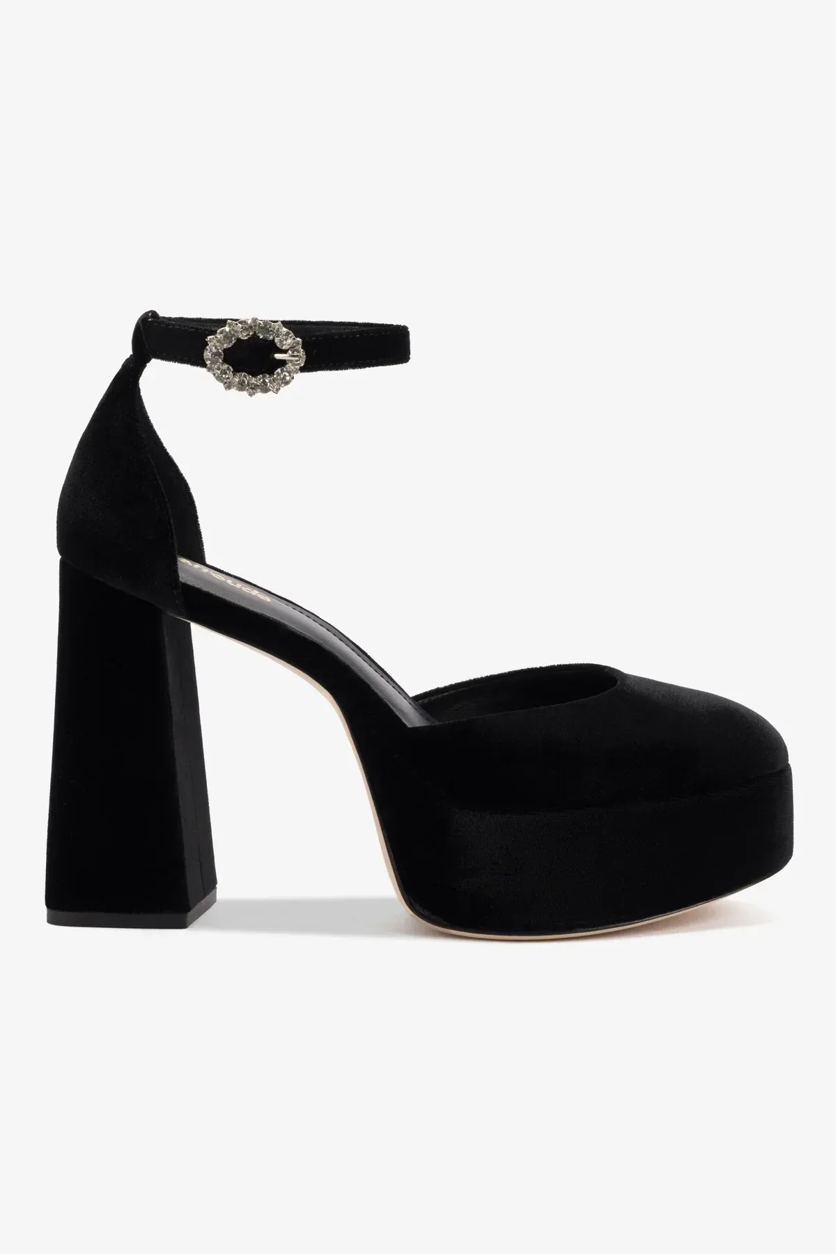 Larroude, Ari Pump in Black Velvet