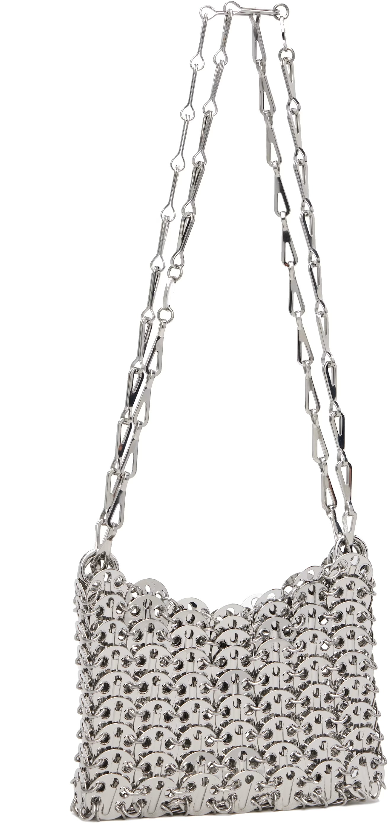 Rabanne, Silver Iconic 1969 Nano Bag