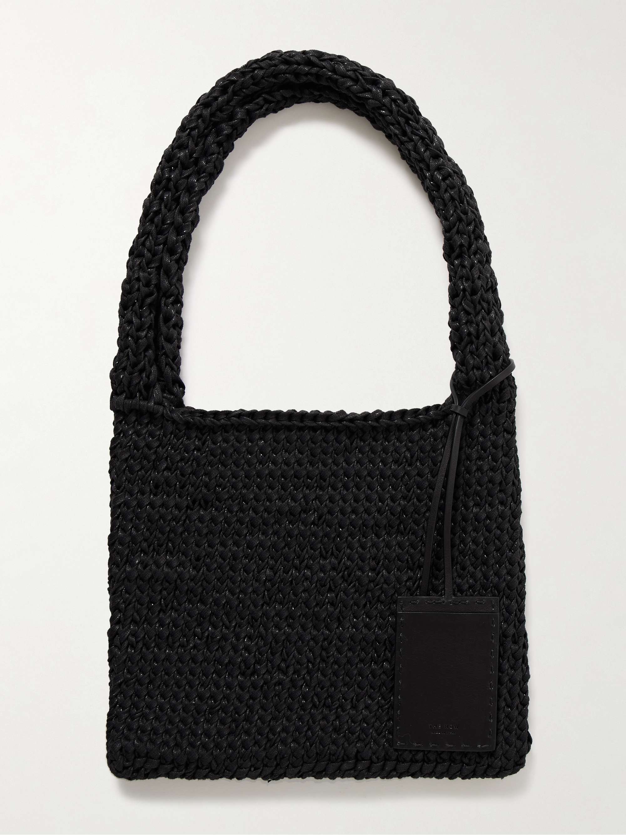 Didion Woven Waxed-Cotton Shoulder Bag