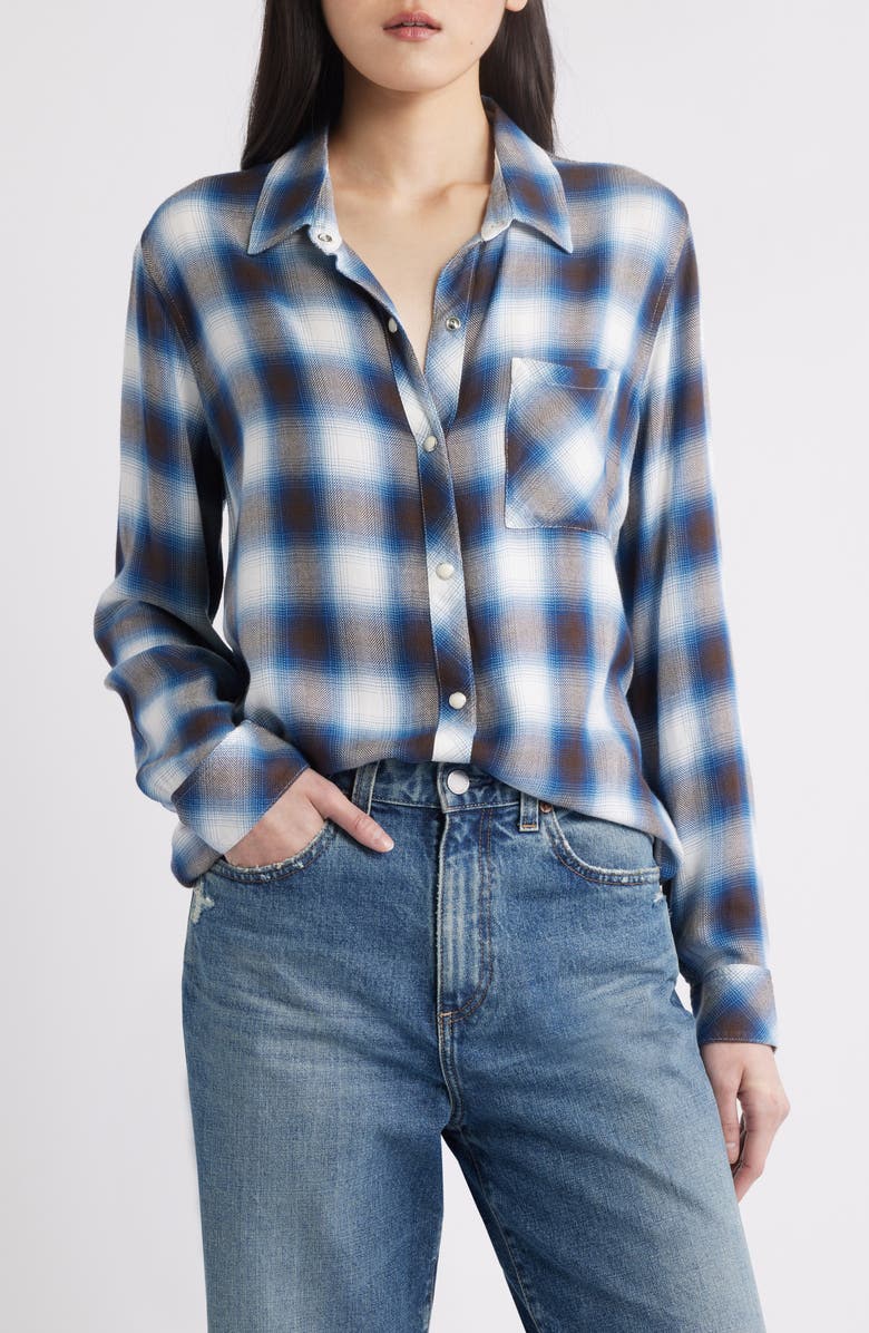 Hunter Plaid Button-Up Shirt