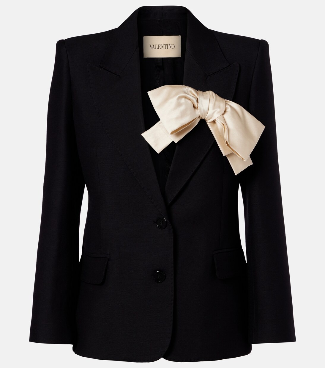 Valentino, Crepe Couture bow-detail blazer