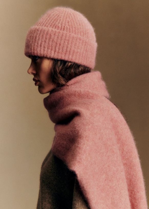 Paul Beanie - Blush - Baby Alpaca - S&amp;eacute;zane