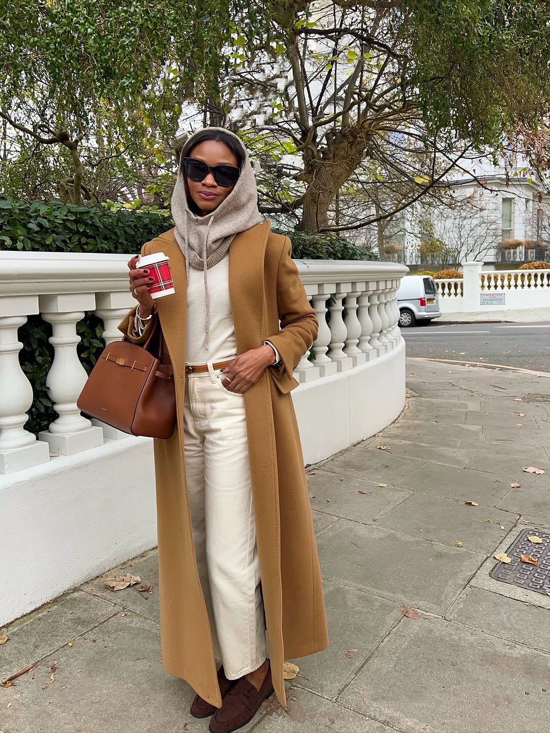 Woman in London wearing outfit idea for 2026.