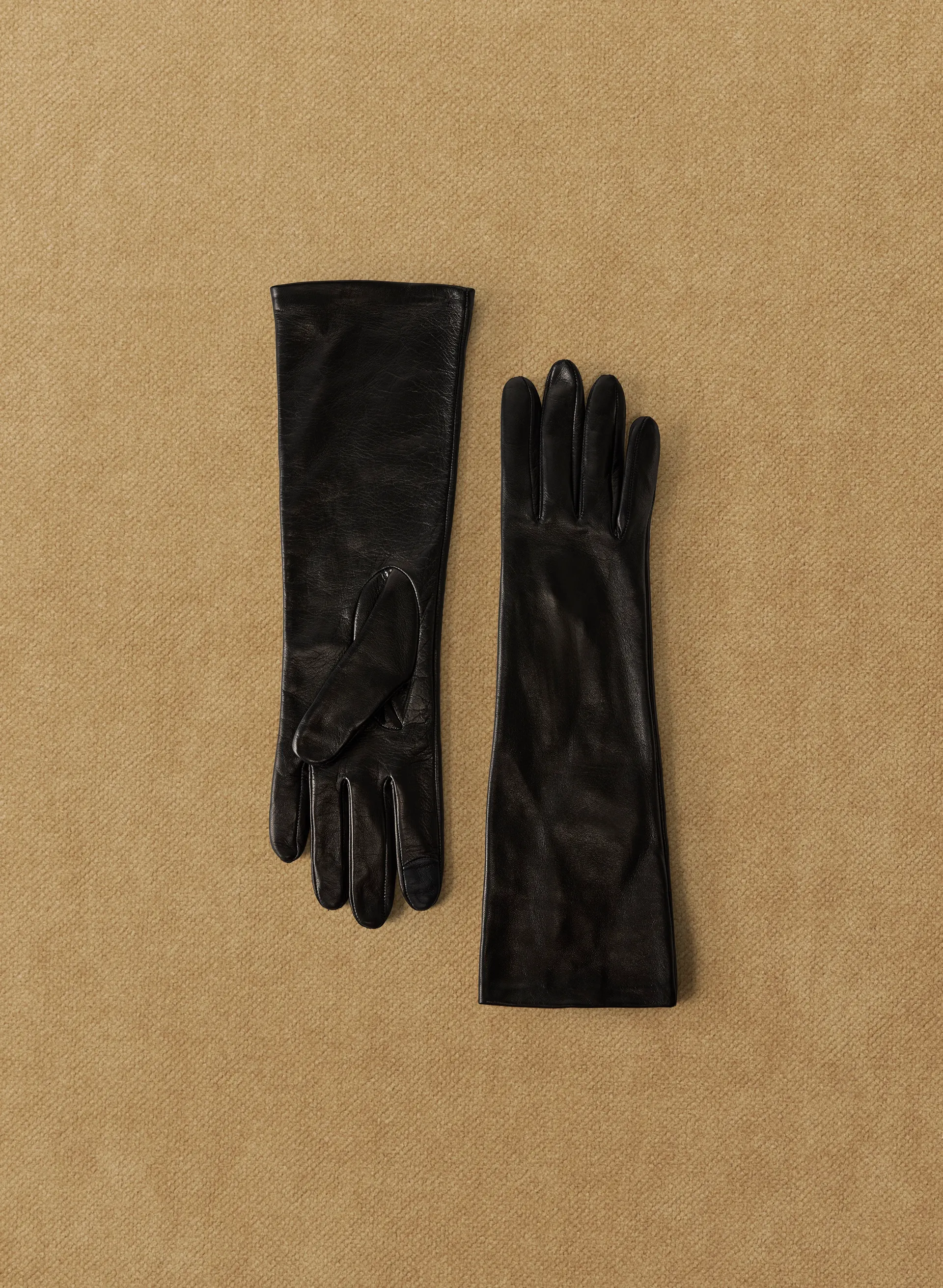 Leather Long Gloves