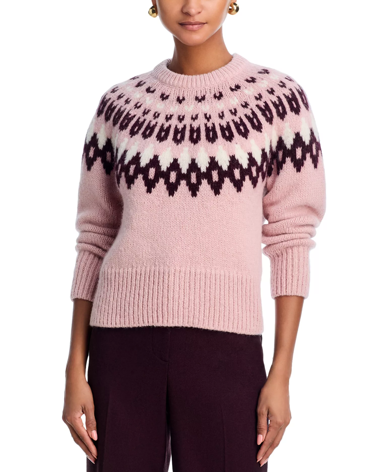 Anne Fair Isle Crewneck Sweater
