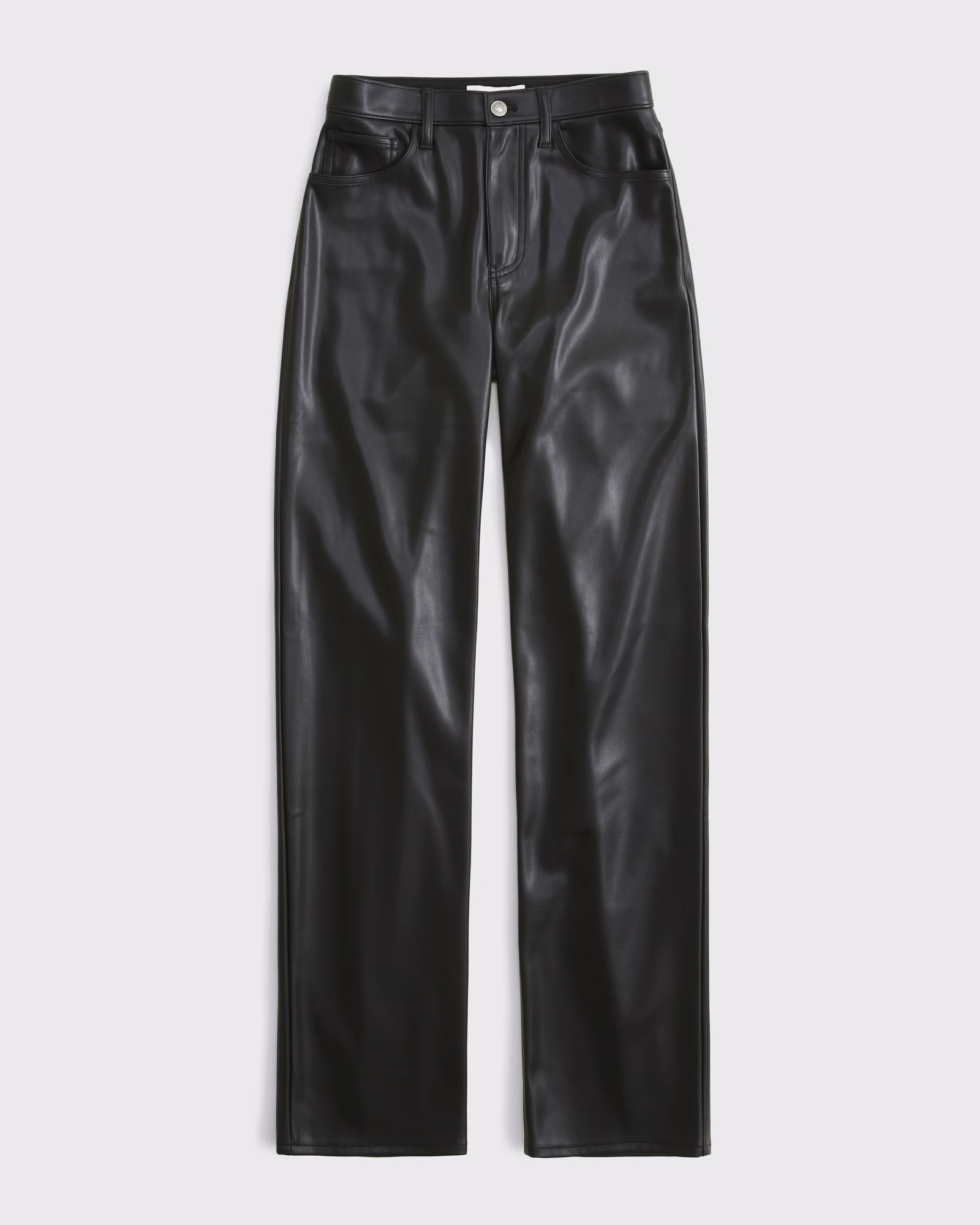 High Rise 90s Relaxed Vegan Leather Pant