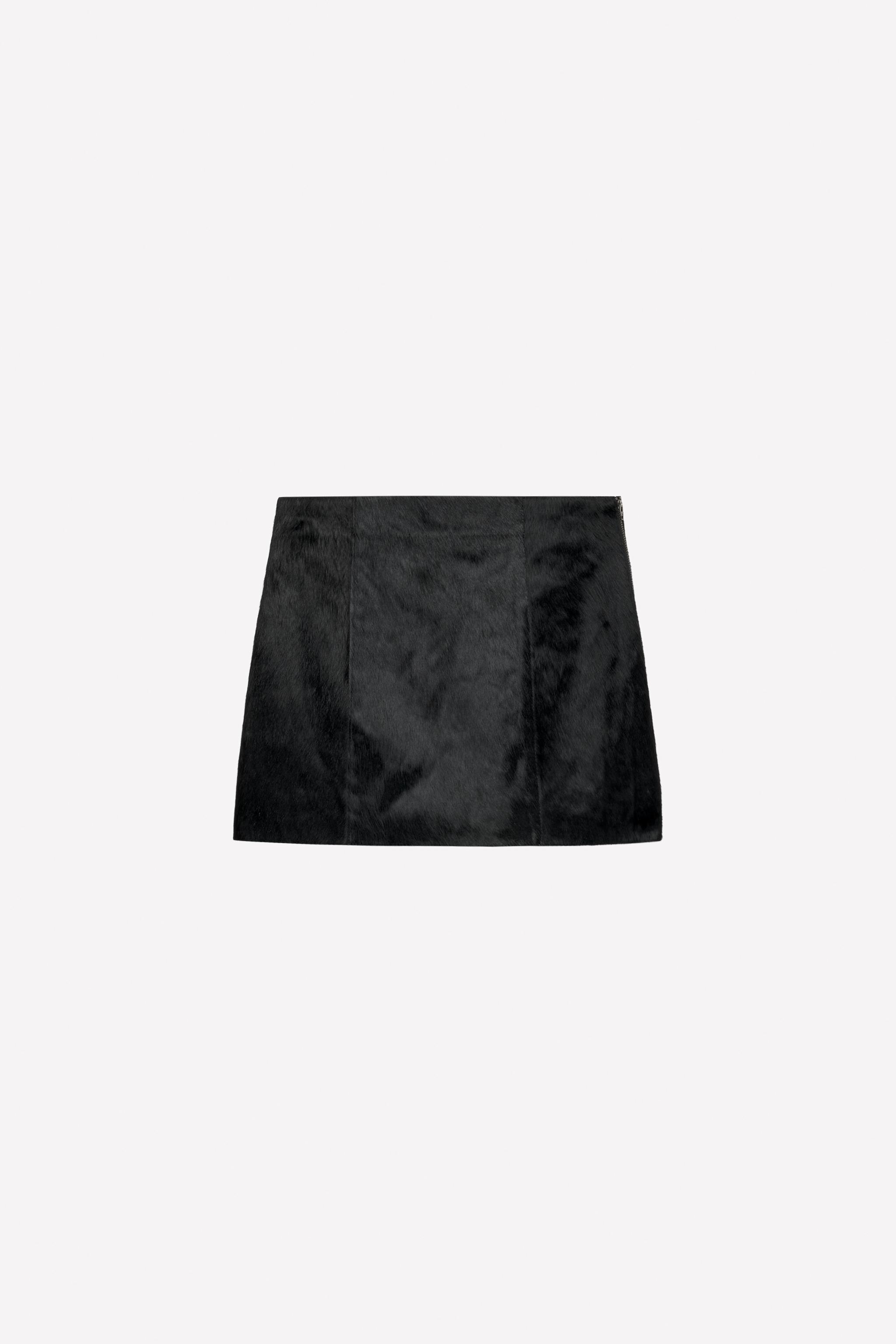Short Leather Skirt With Fur Ludovic De Saint Sernin X Zara