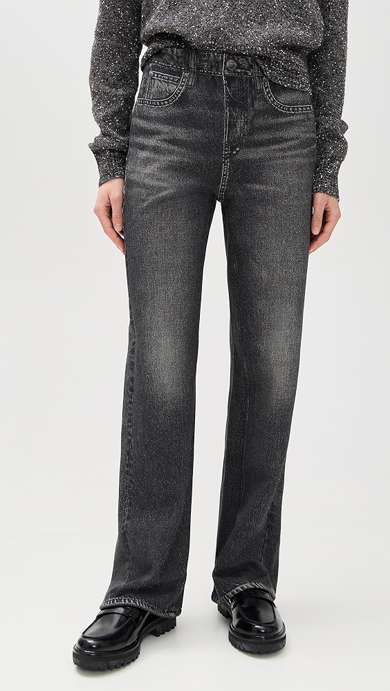 Rag &amp;amp; Bone Miramar Fleece Pull on Wide Leg Pants