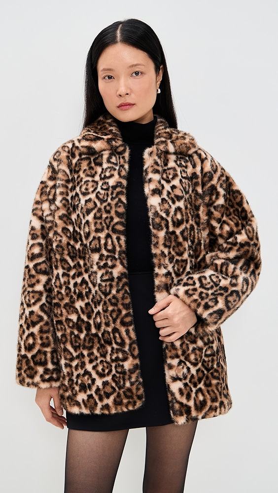 Reformation Sable Faux Fur Coat