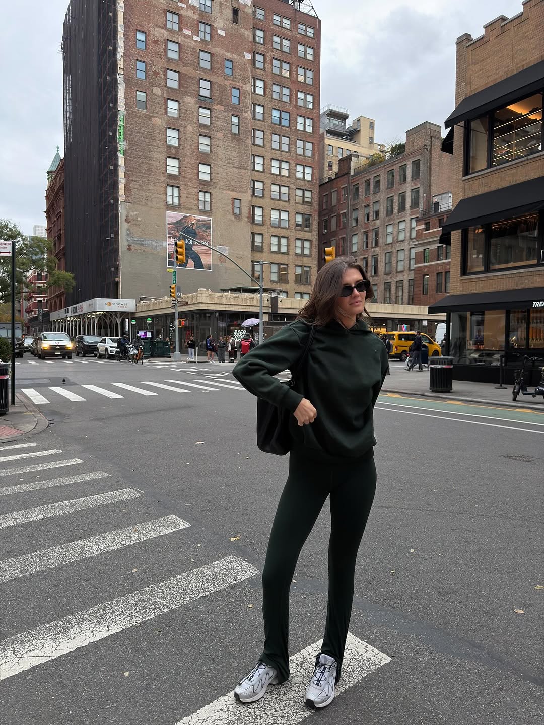 woman wearing sneaker outfit idea 2026