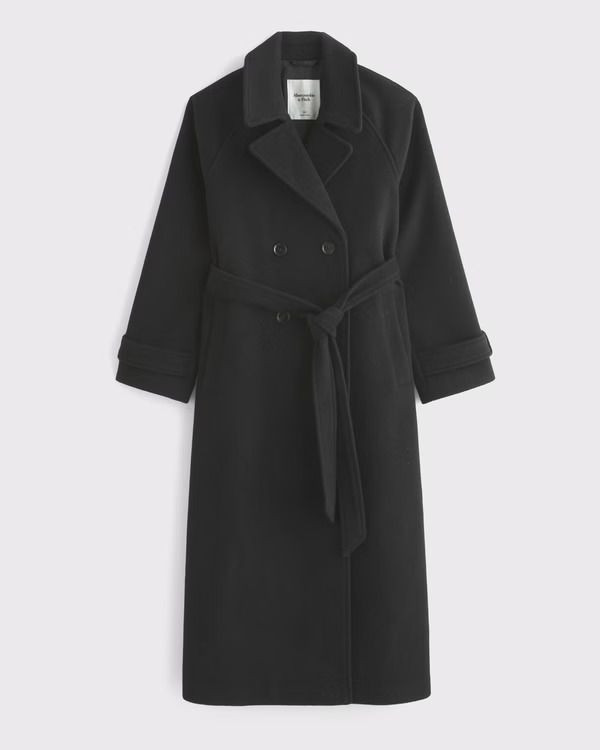 A&amp;amp;f Carrie Wool-Blend Trench Coat