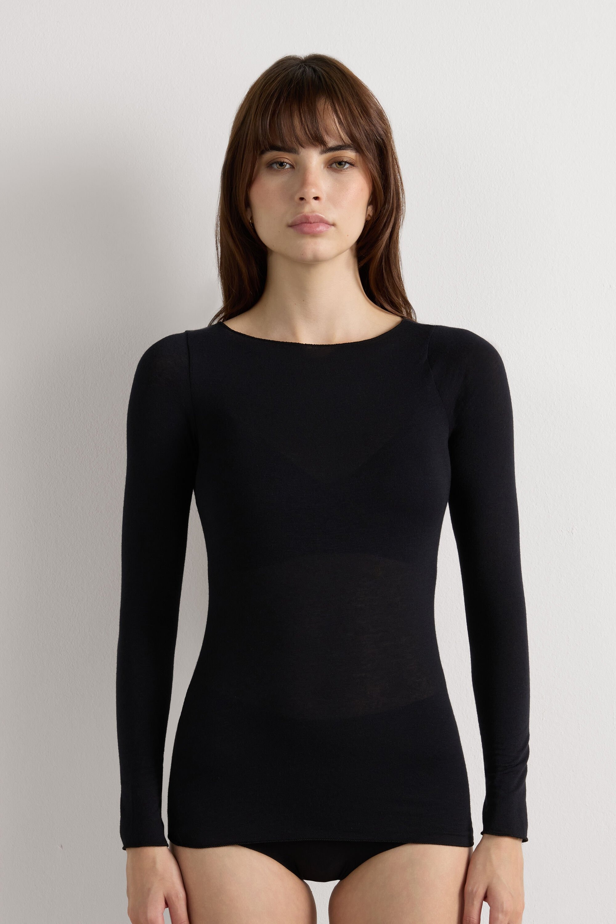 Intimissimi, Boat Neck Modal Cashmere Ultralight Top
