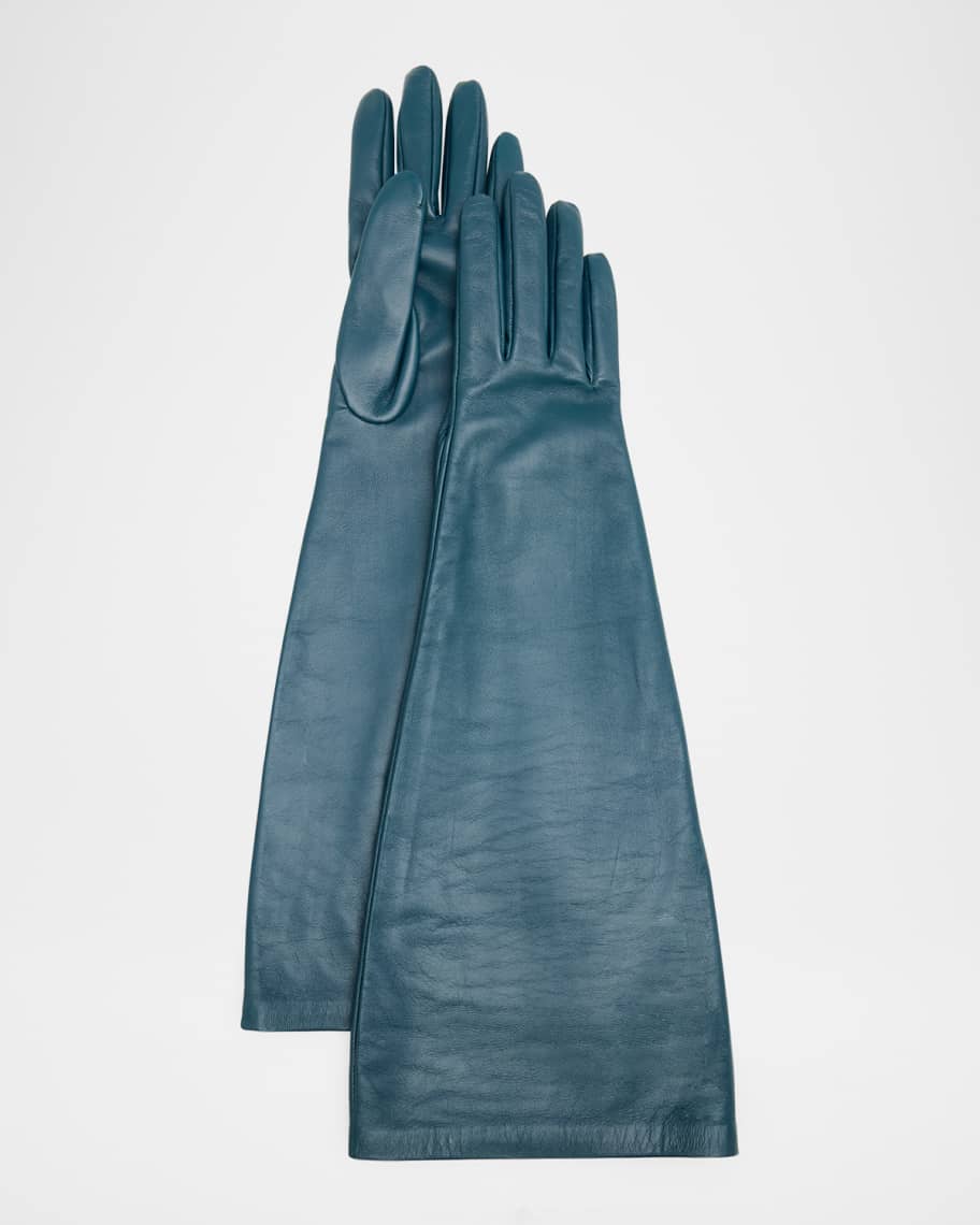 Long Leather Gloves