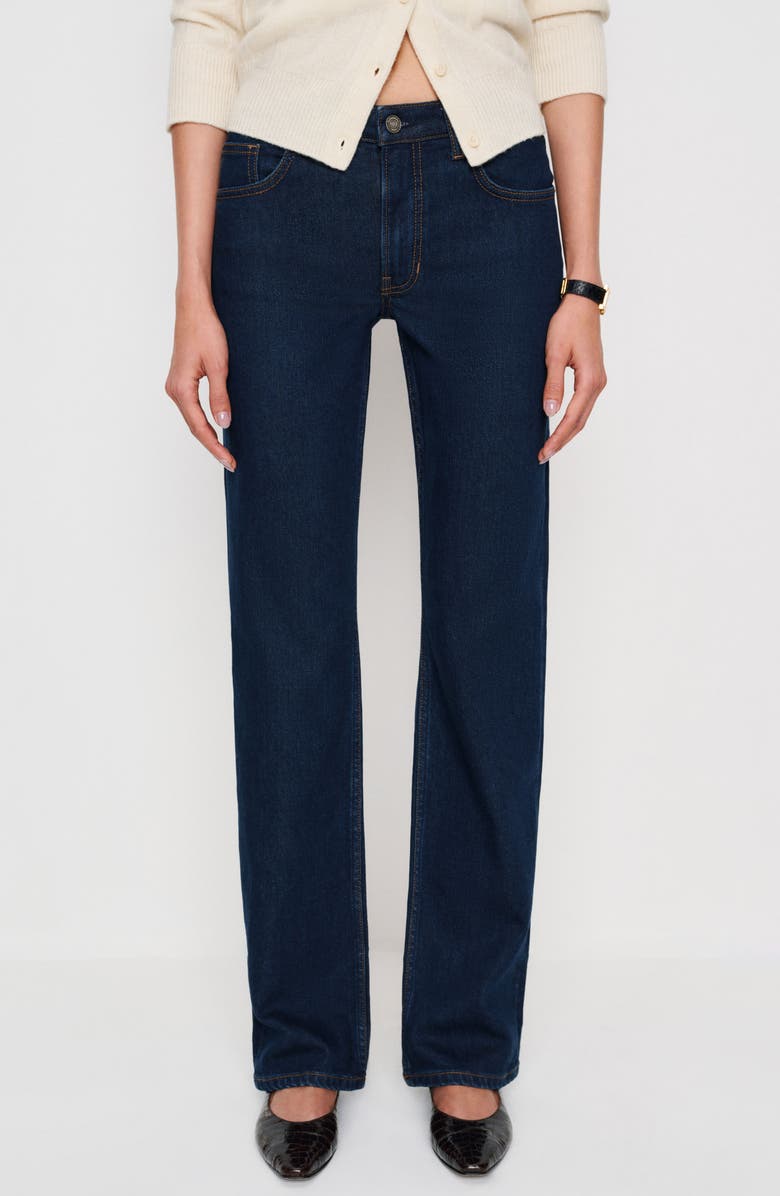 Elton Mid Rise Straight Leg Jeans