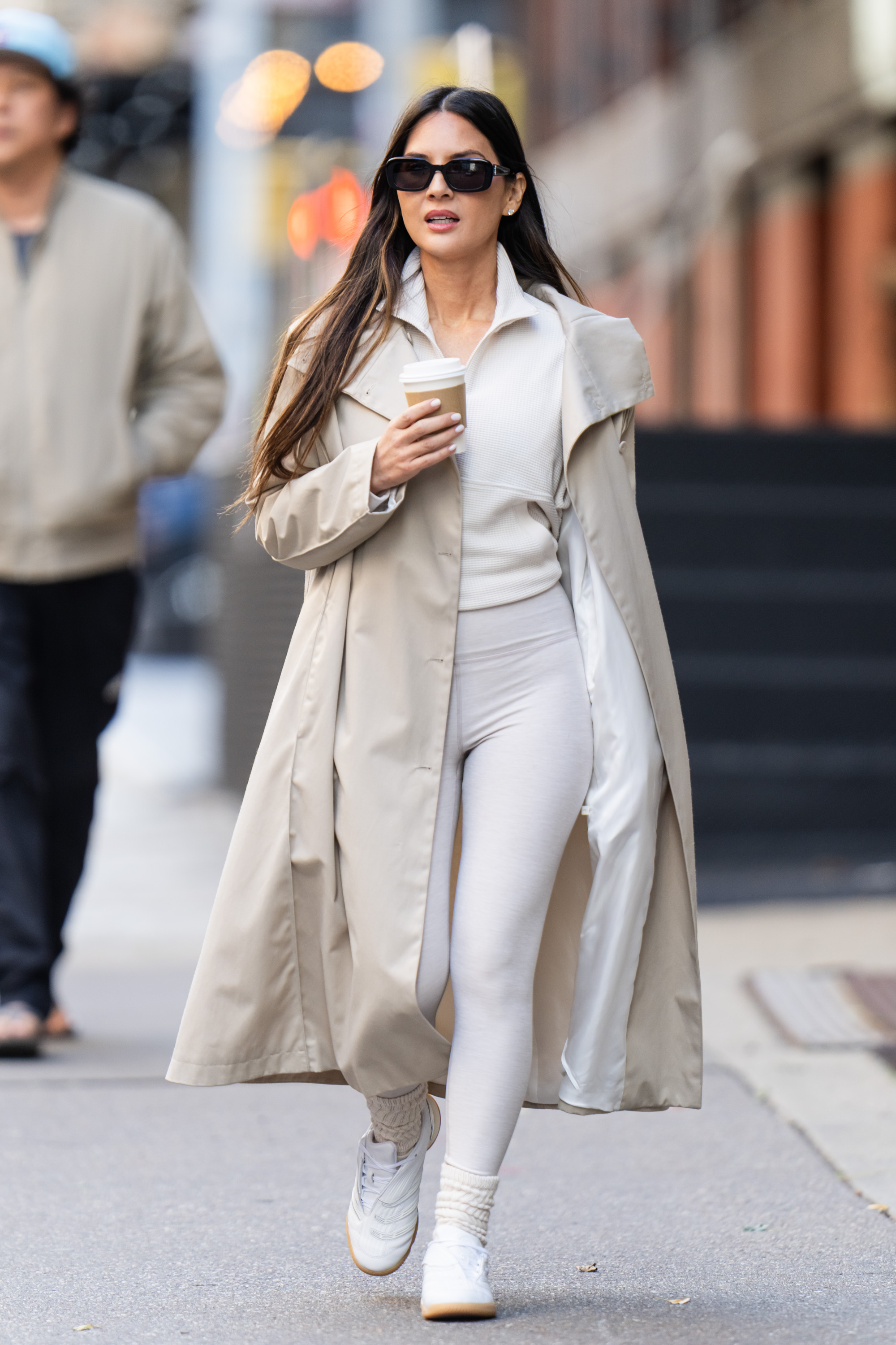NEW YORK, NEW YORK - NOVEMBER 16: Olivia Munn is seen in Tribeca on November 16, 2025 in New York City.