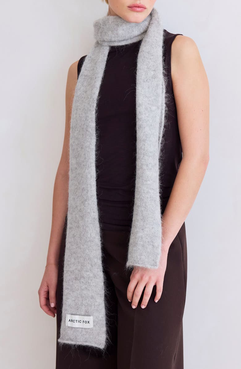 The Alpaca Blend Skinny Scarf