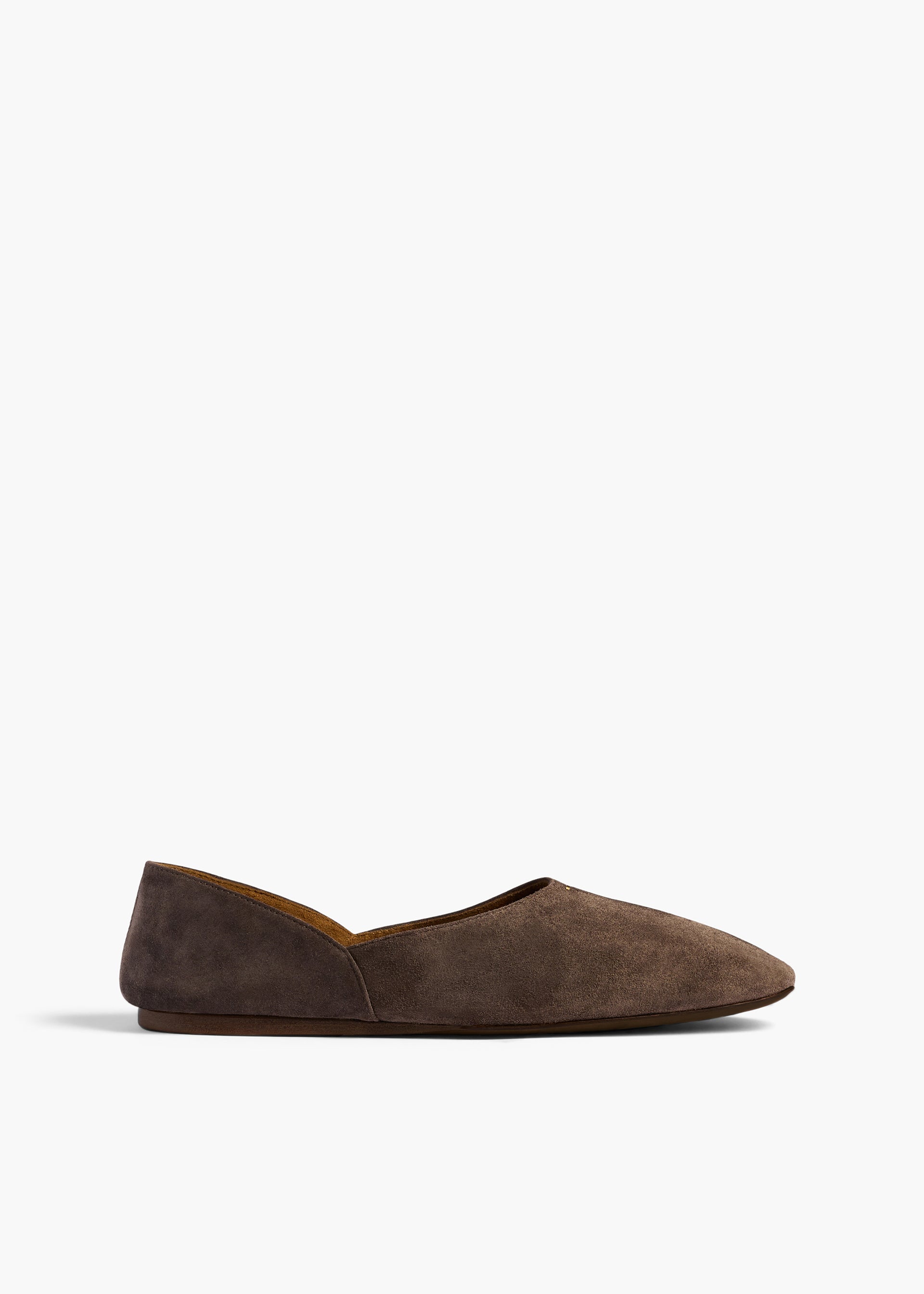 Khaite Jane flats in brown suede