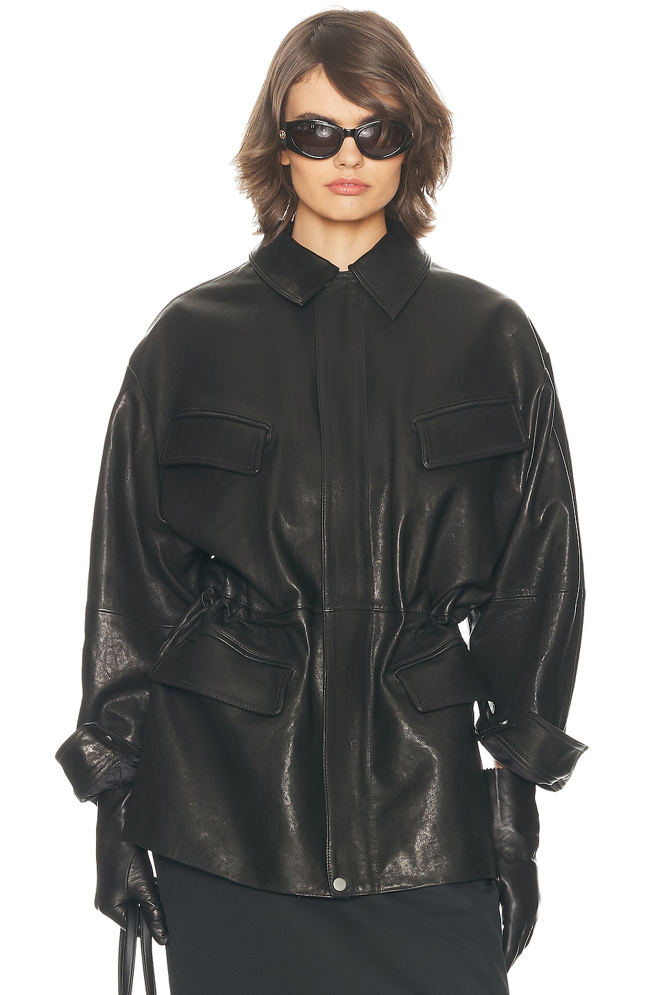 The Peplum Leather Moto Jacket