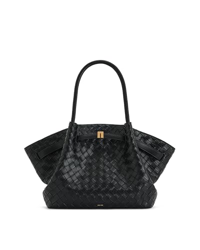 Jw Pei Women's Hana Medium Weave Texture Tote Bag - Black