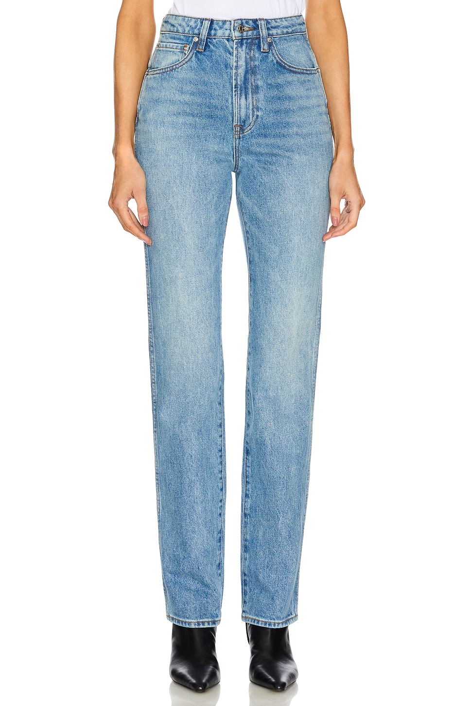 Sara Super High Rise Slim Straight Jeans