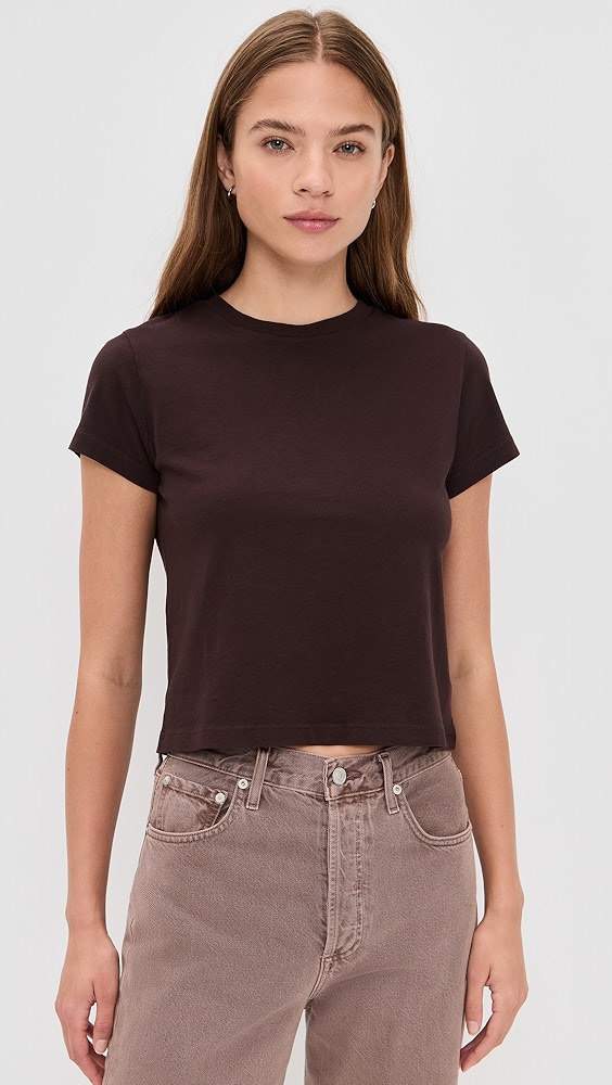 Agolde Adine Tee: Shrunken Tee