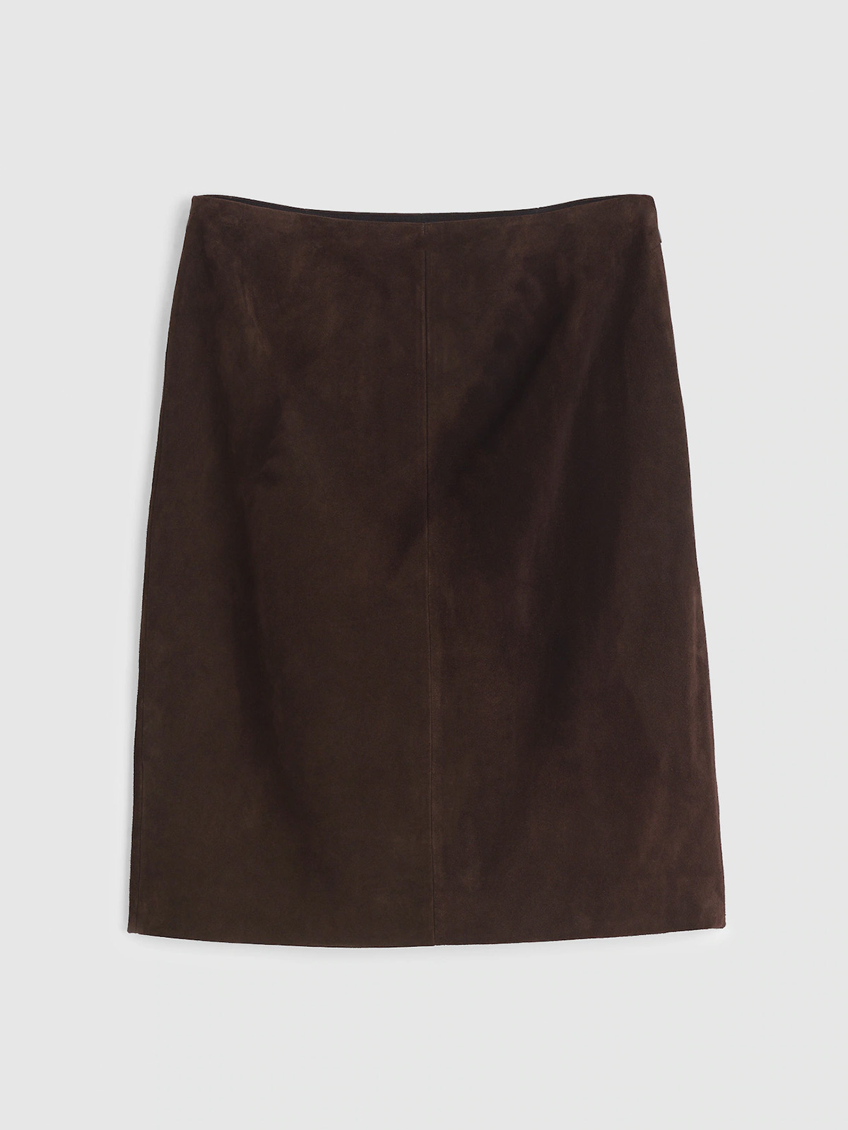 Suede Column Skirt