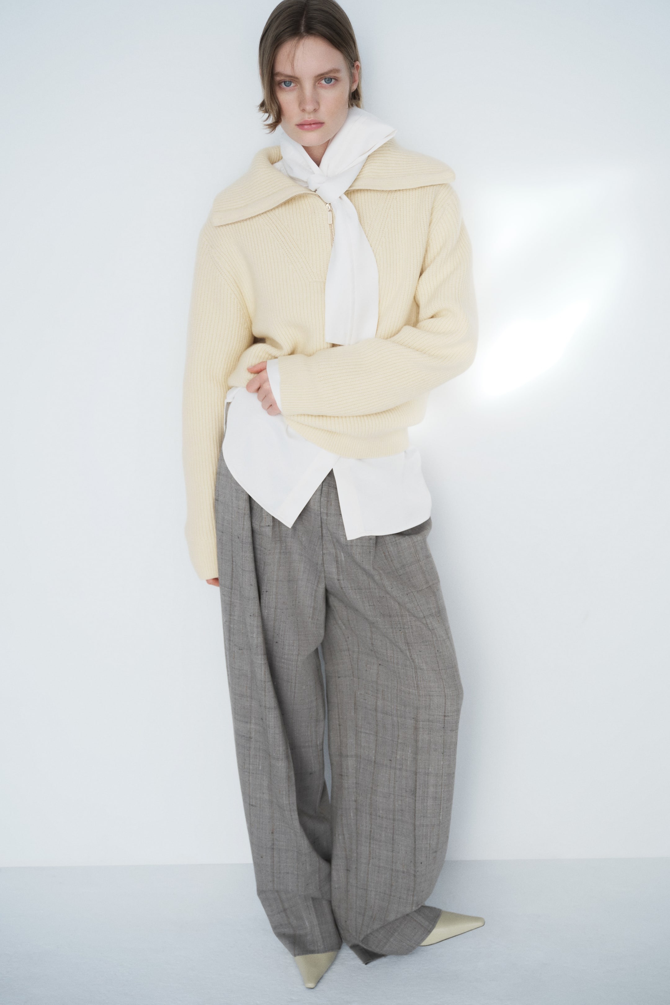 H&amp;amp;M, Rib-Knit Half-Zip Sweater