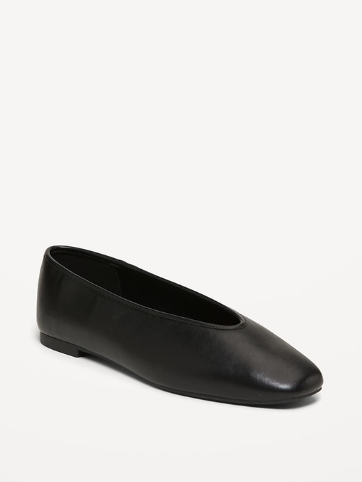 V-Cut Ballet Flats