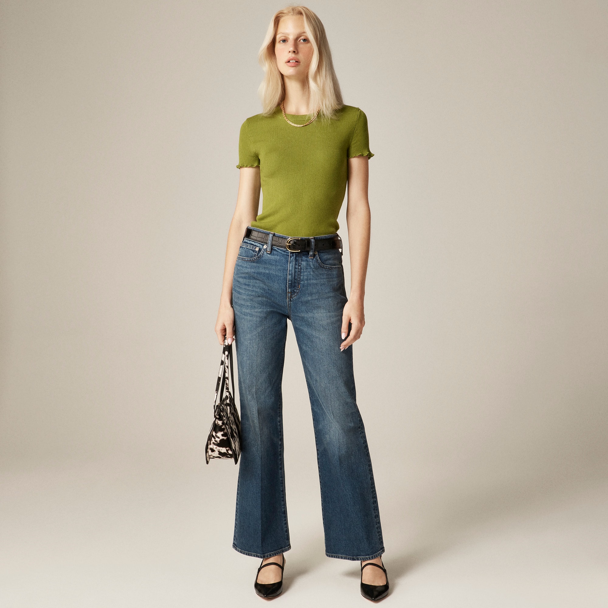 Charley Kickout Cropped Jean