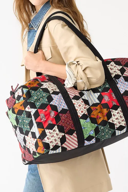 Vera Bradley Quilted Cotton Large Duffel Bag