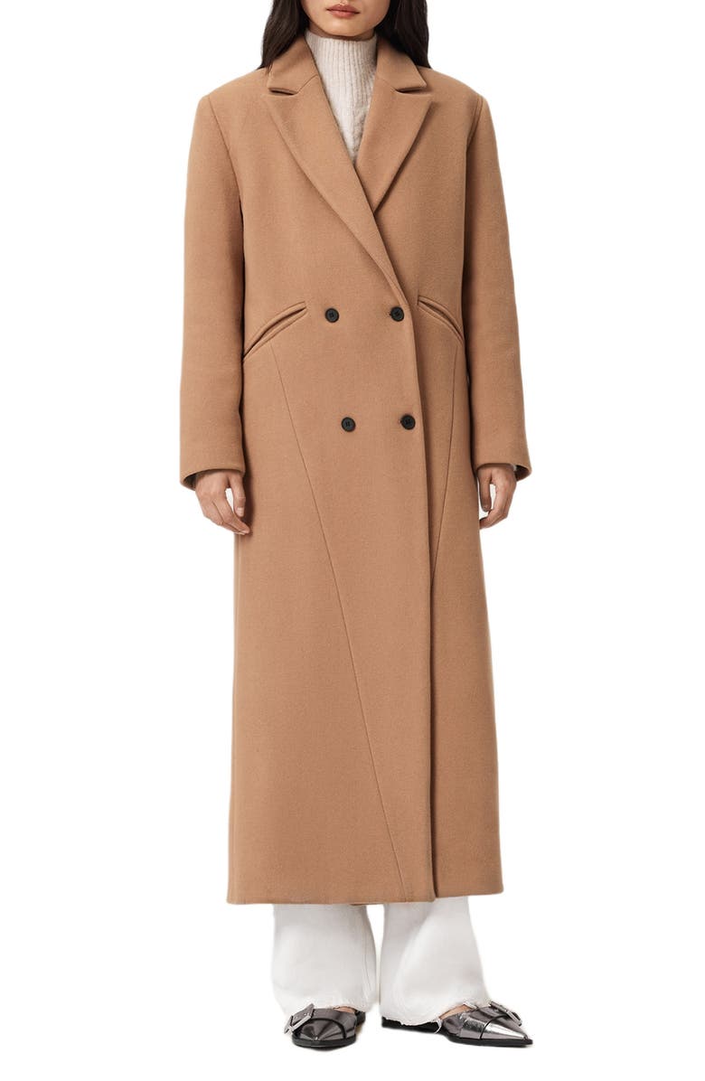 Nellie Double Breasted Wool Blend Coat