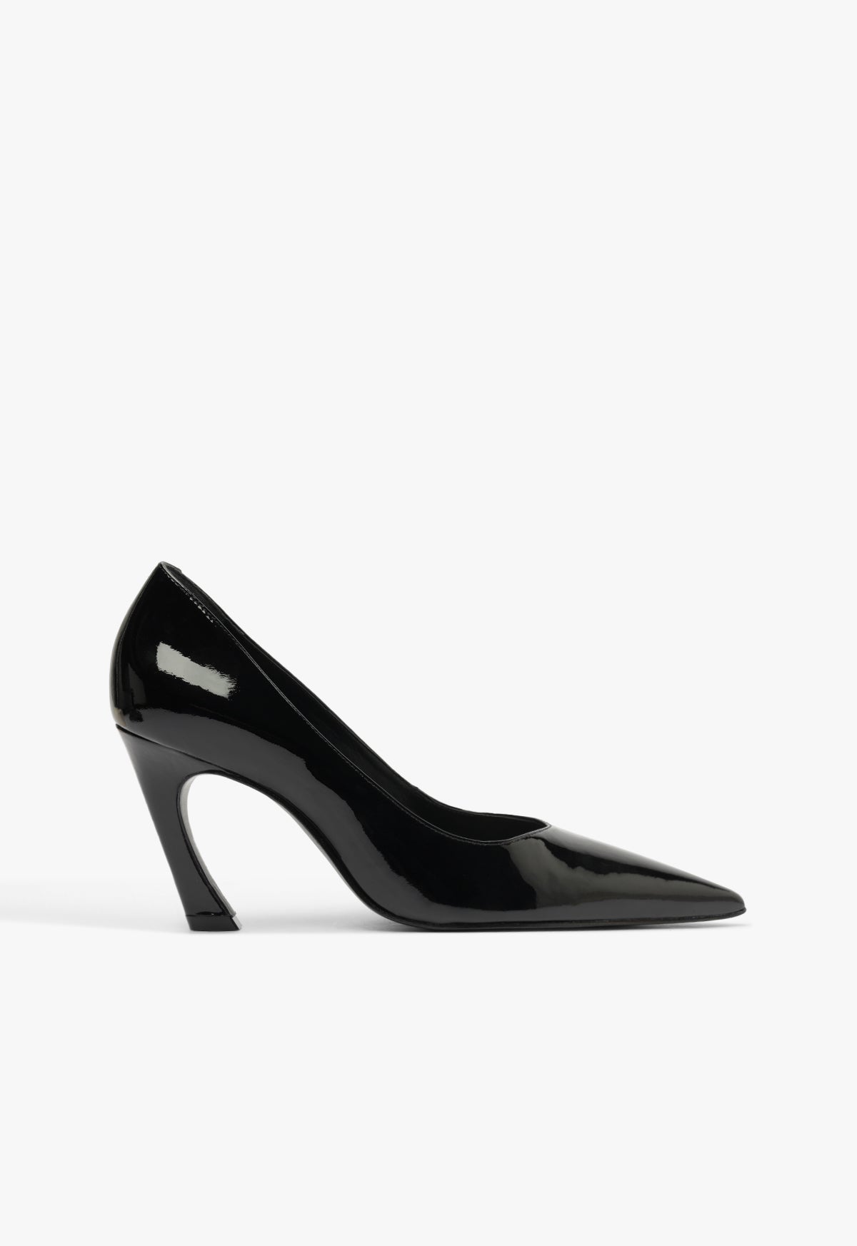 Lexi Lo Patent Pump - 5 / Black / Patent