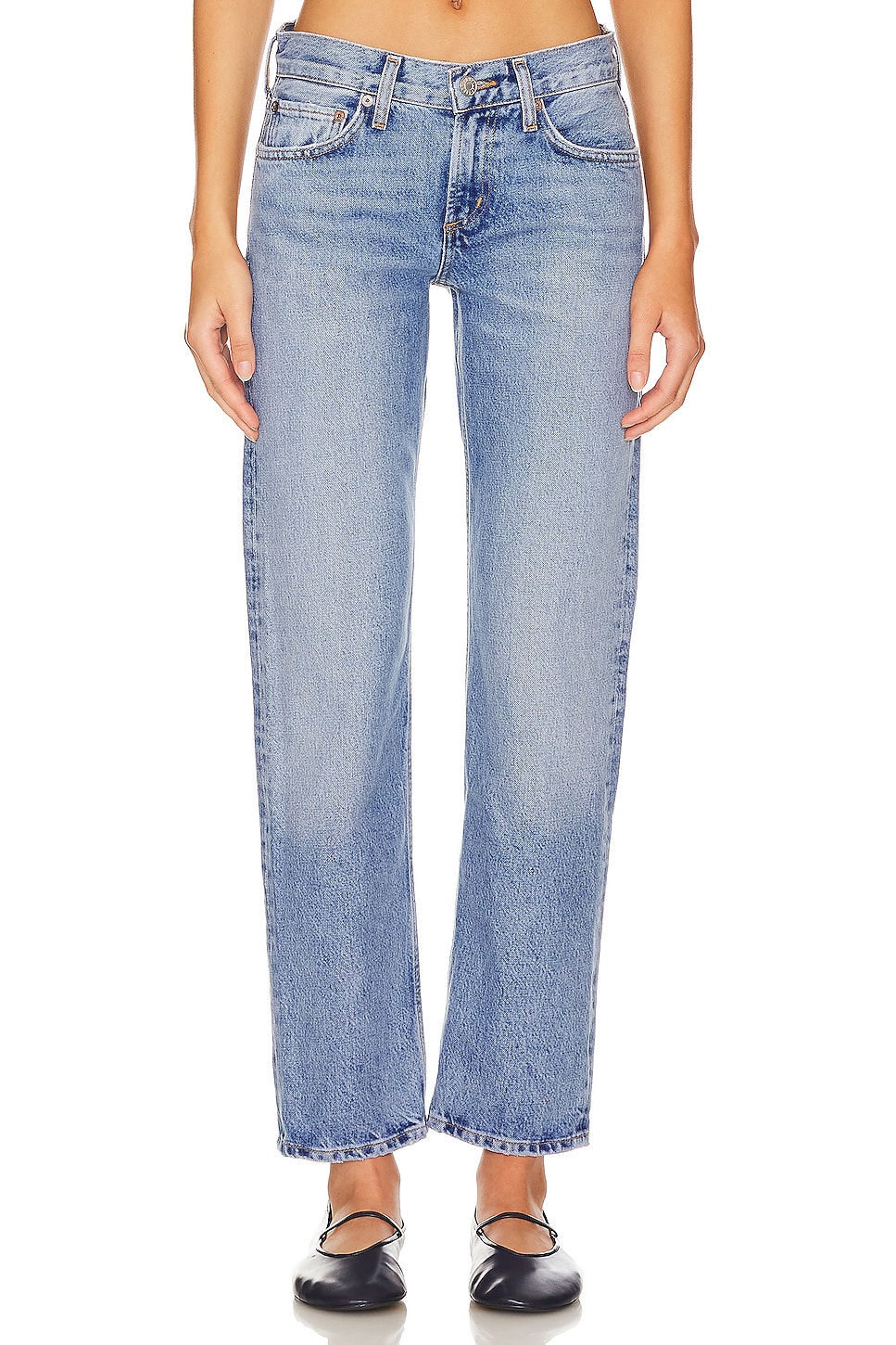 Amber Low Rise Straight Jeans